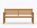 Banc de jardin - bois - 160 x 60 x 86 cm - bois miel - style classique à lattes horizontales