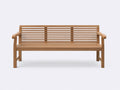 Banc de jardin - bois - 165 x 60 x 88 cm - bois naturel - style classique à lattes horizontales