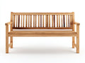 Banc de jardin - bois - 150 x 59 x 88 cm - bois naturel - style classique à lattes