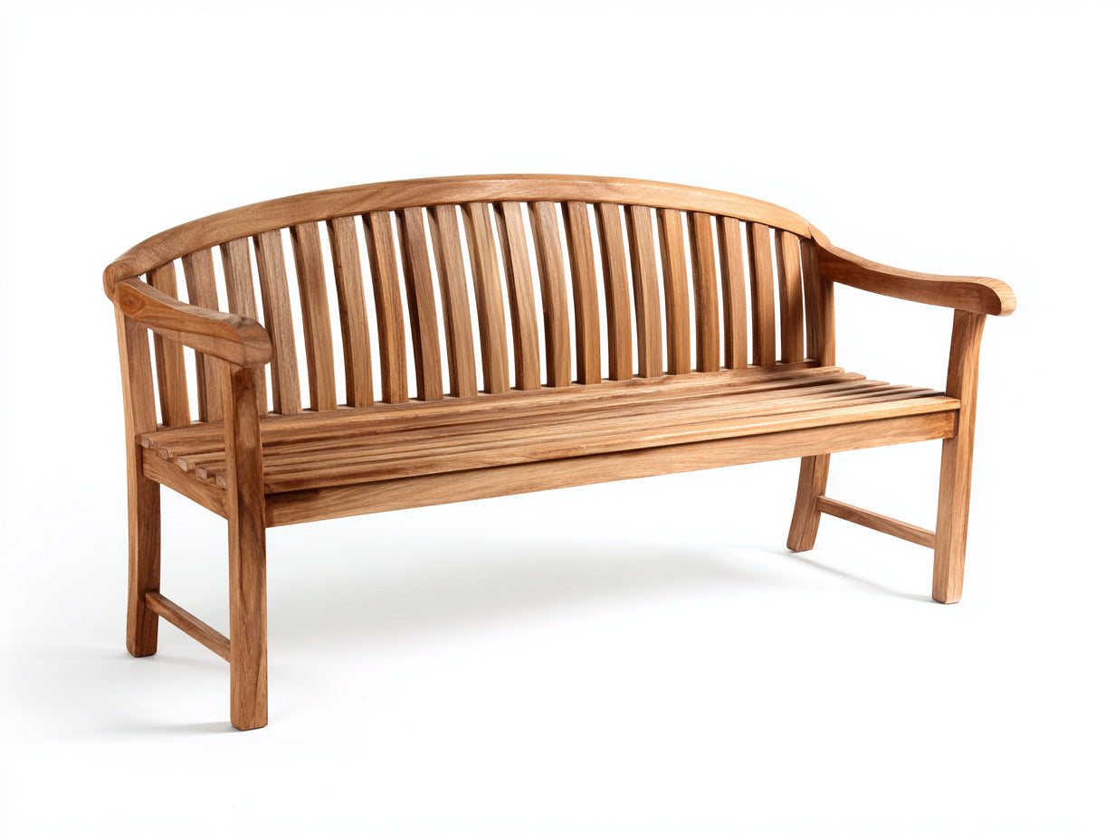 Banc de jardin - Bois - 152x60x91 cm - Bois naturel - Classique