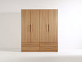 Armoire - Bois - 150x58x198 cm - Bois naturel - Moderne