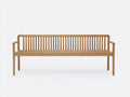 Banc de jardin - bois - 170 x 56 x 82 cm - bois clair - style scandinave à lattes verticales