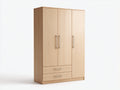 Armoire-Bois-140x55x185 cm-Bois naturel-Moderne