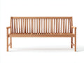 Banc de jardin - bois - 152 x 58 x 88 cm - bois naturel - style classique à lattes verticales