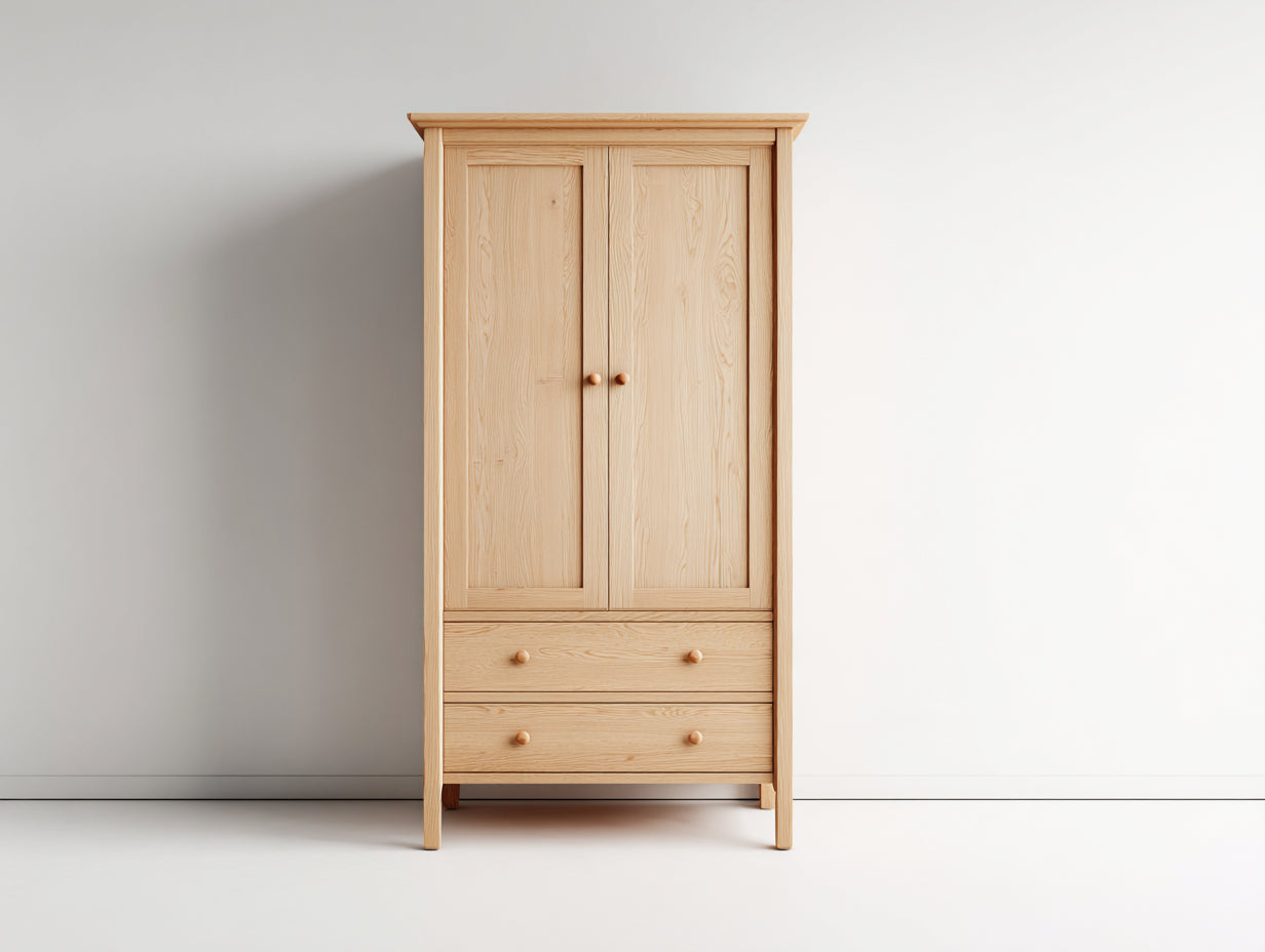 Armoire-Bois-105x48x178 cm-Bois clair-Moderne